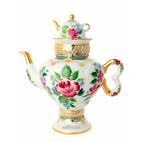 Чайник заварочный форма Самоварчик рисунок Светлый день Императорский фарфоровый завод 7547₽