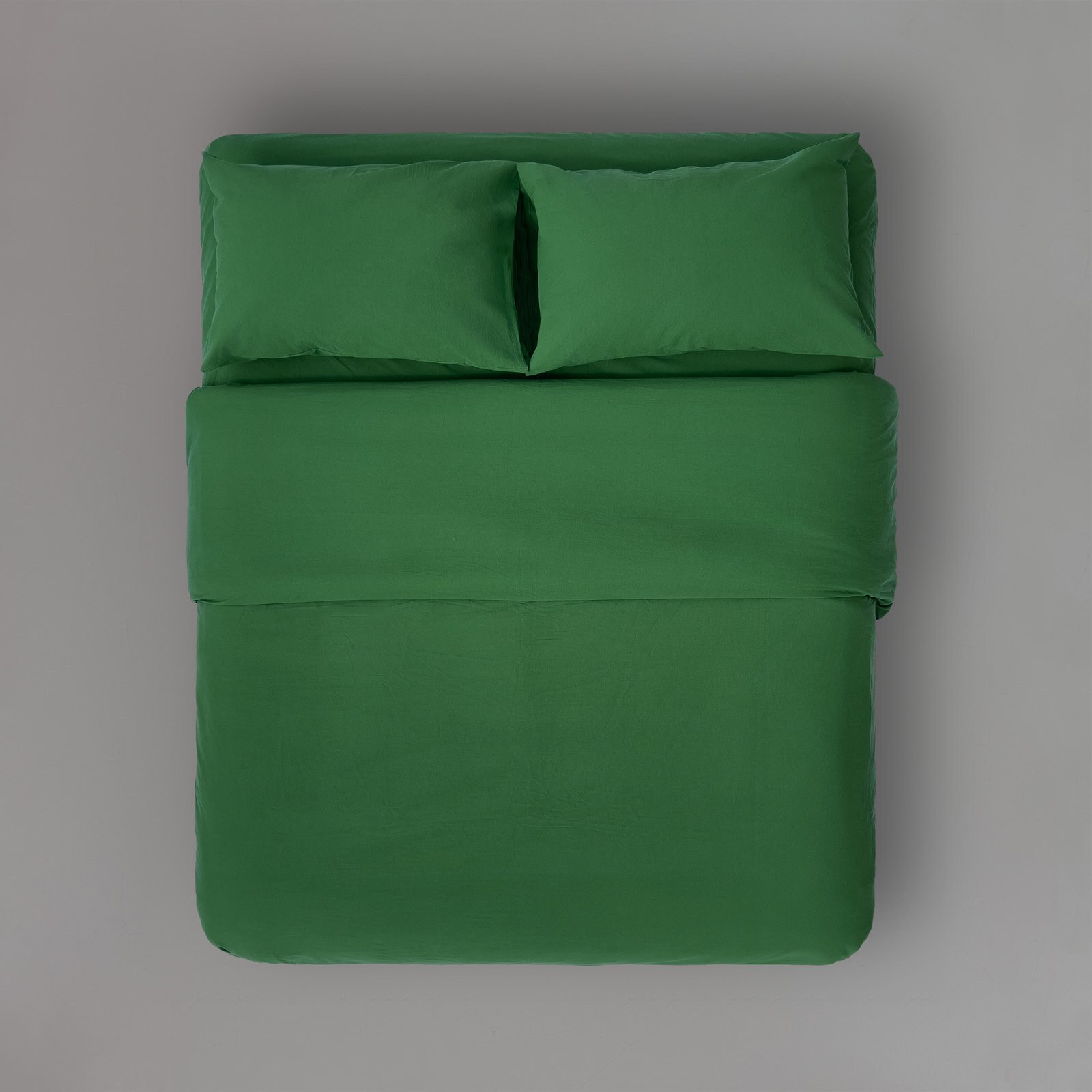 Набор наволочек из вареного хлопка 50х70 см, цвет зеленый, 2 шт