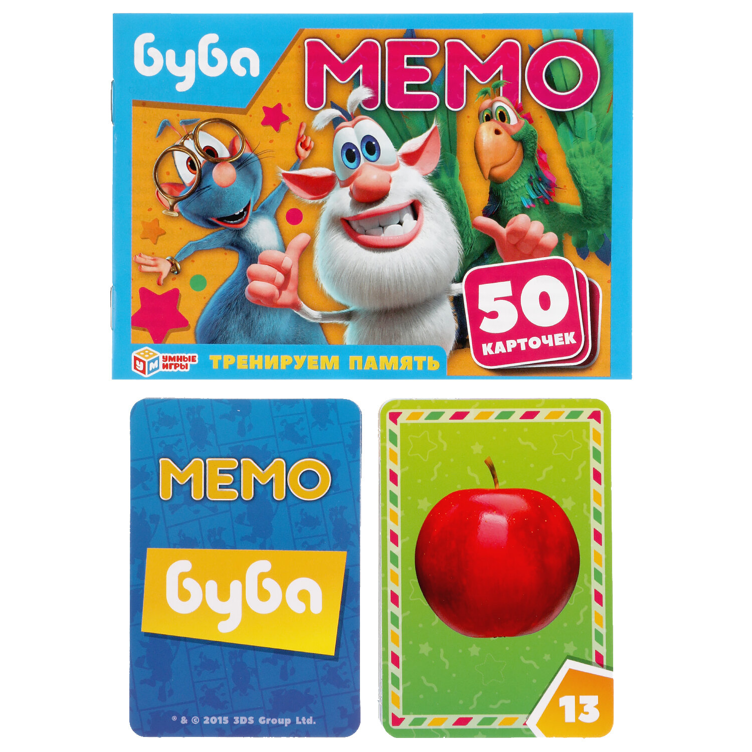 Карточная игра "Мемо. Буба" Умные игры