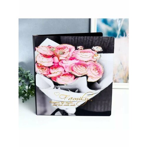 Фотоальбом магнитн 20 листов Букет роз 2574₽