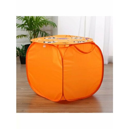 Корзина для игрушек Баскетбол с ручками и крышкой 754₽