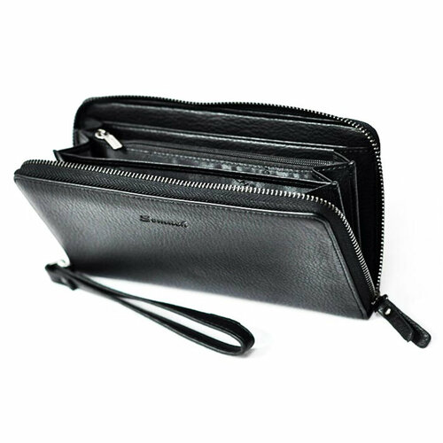 Портмоне Somuch, фактура гладкая, черный