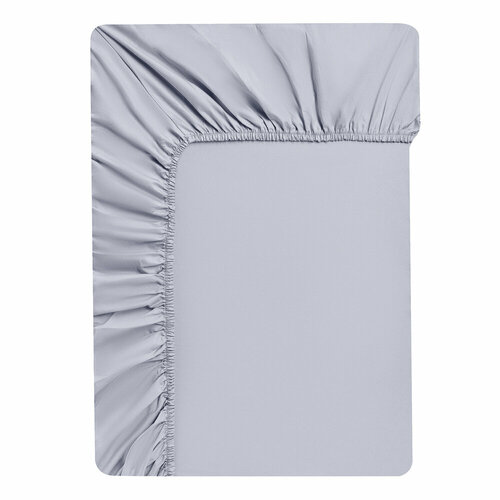 BY COLLECTION Простыня на резинке 140х200х25см 100 хлопок серый 4341₽