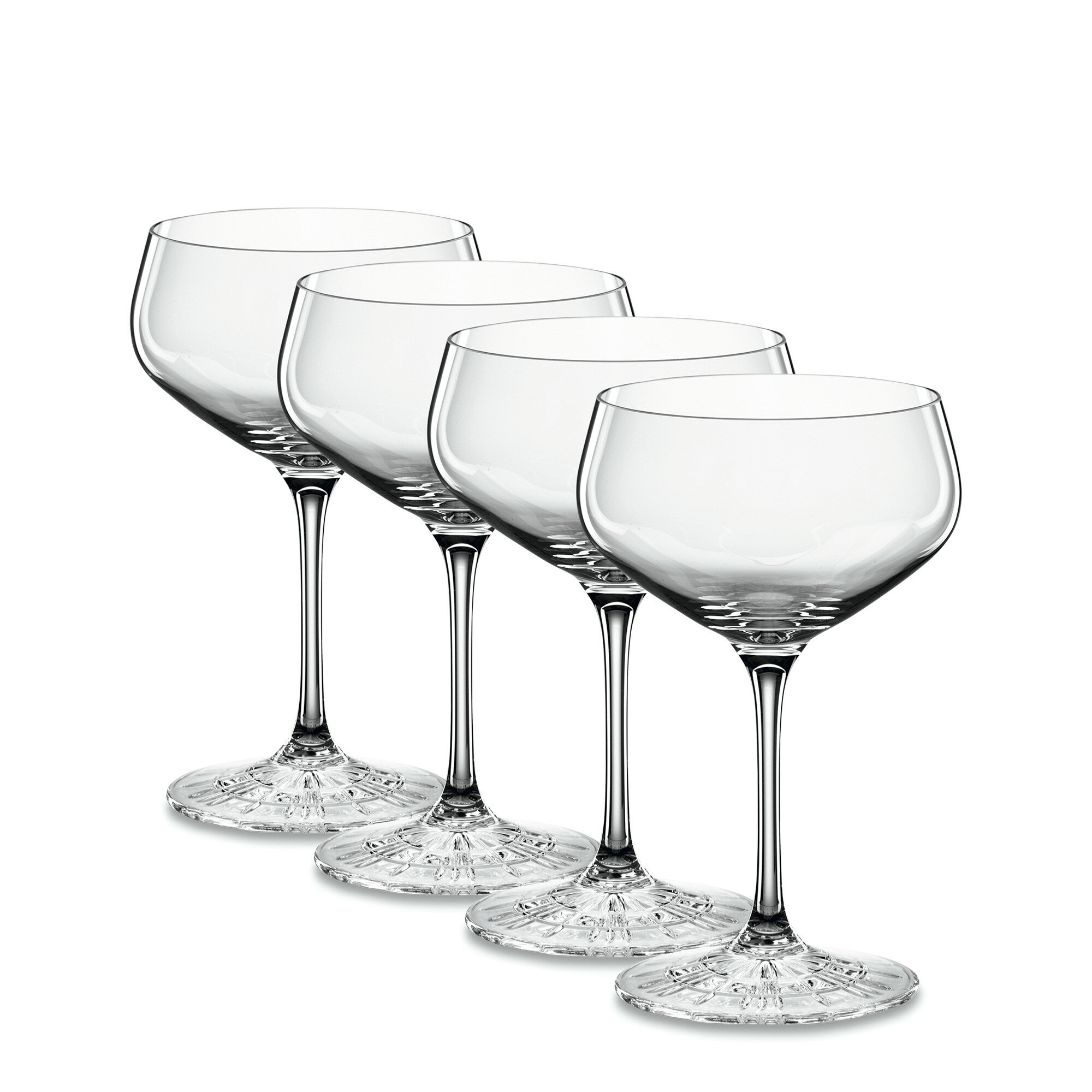 Набор из 4-х бокалов для шампанского, 235 мл, хрустальное стекло 4500174 Perfect