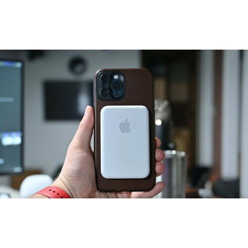 Внешний аккумулятор MagSafe Battery Pack на 5000 мАч для iPhone 12 и выше Магнитный беспроводной Apple PowerBank MagSafe Повербанк для Айфона Беспроводная зарядка для iPhone 5000 mAh 1257₽