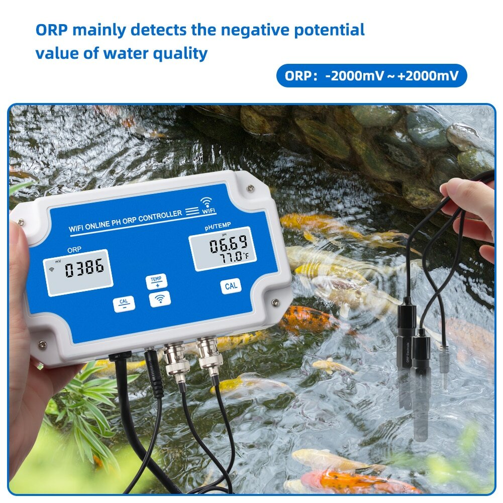 Изображение Умный Wi-Fi измеритель pH ORP Temp Yieryi, PH ORP EU 220V