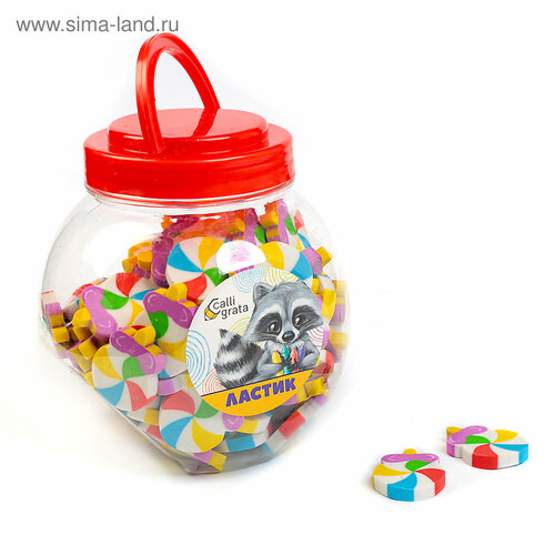 Ластик фигурный Леденец 100шт 1267₽