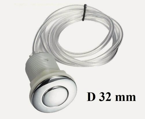 Изображение товара Пневмокнопка для гидромассажных ванн (джакузи) и бассейнов (с шлангом)