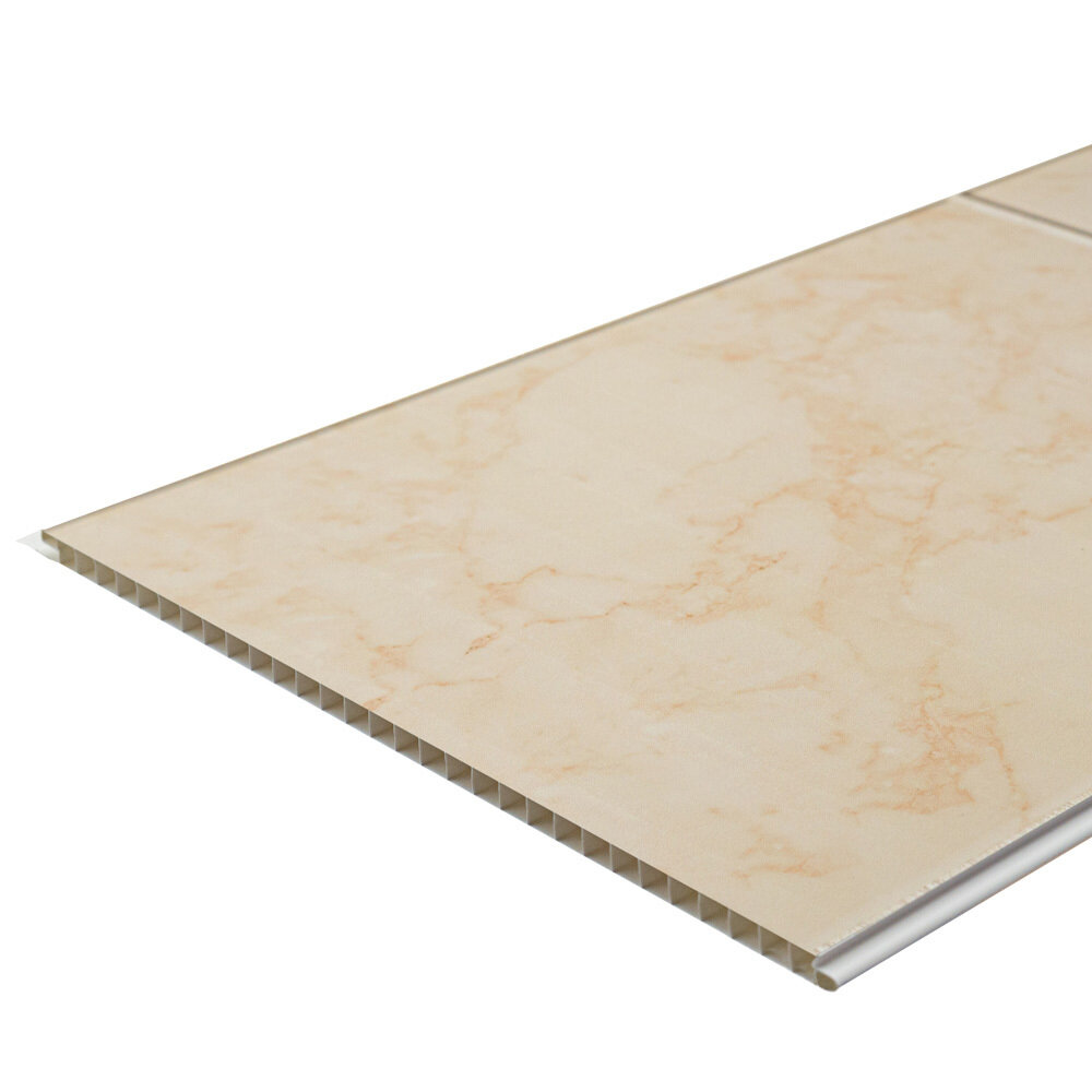 Панель ПВХ 250х2700х8 мм Venta бесшовная цифровая печать мрамор бежевый 0675 кв. м