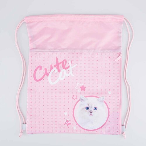 Мешок для обуви розовый котофей 02808217-40 размер выс 50 см 1210₽