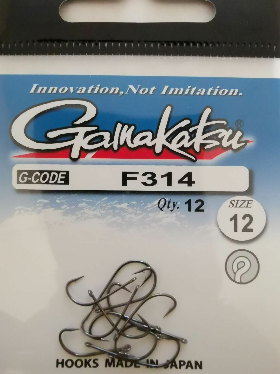 Крючок Gamakatsu F314 №12 (12шт)
