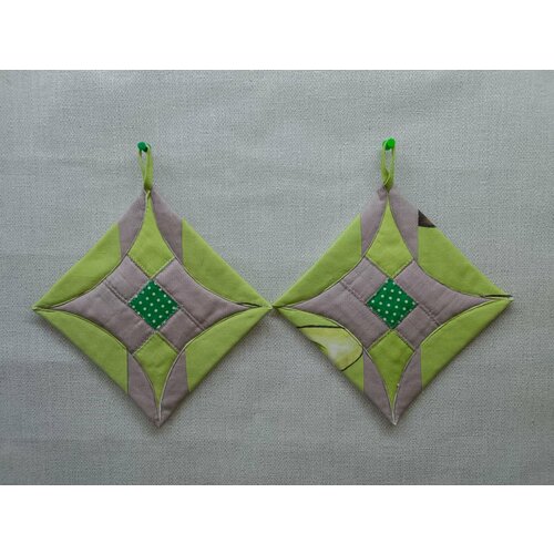 Прихватки 16*16см 2 шт Квадрат на подарок