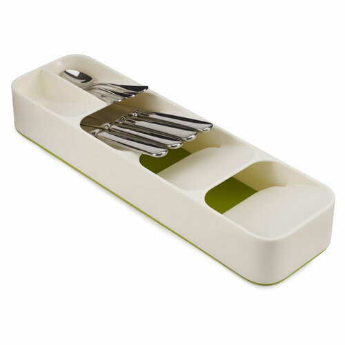 Лоток для столовых приборов бежевый BayPlus 40 x 115 x 6 см Органайзер для вилок ножей ложек 550₽
