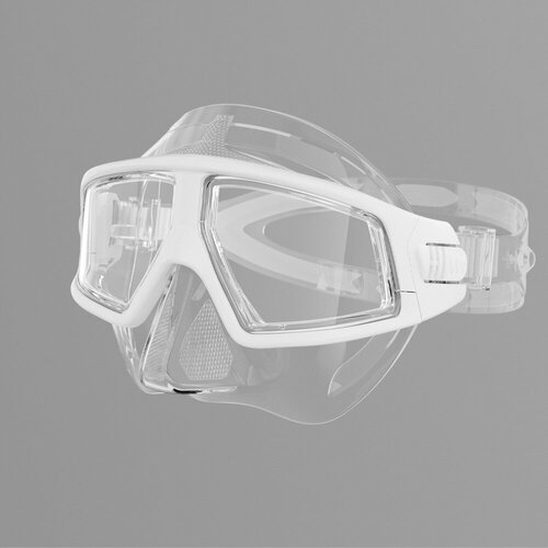 Очки для фридайвинга M210 с большой оправой прозрачные белые 1185₽