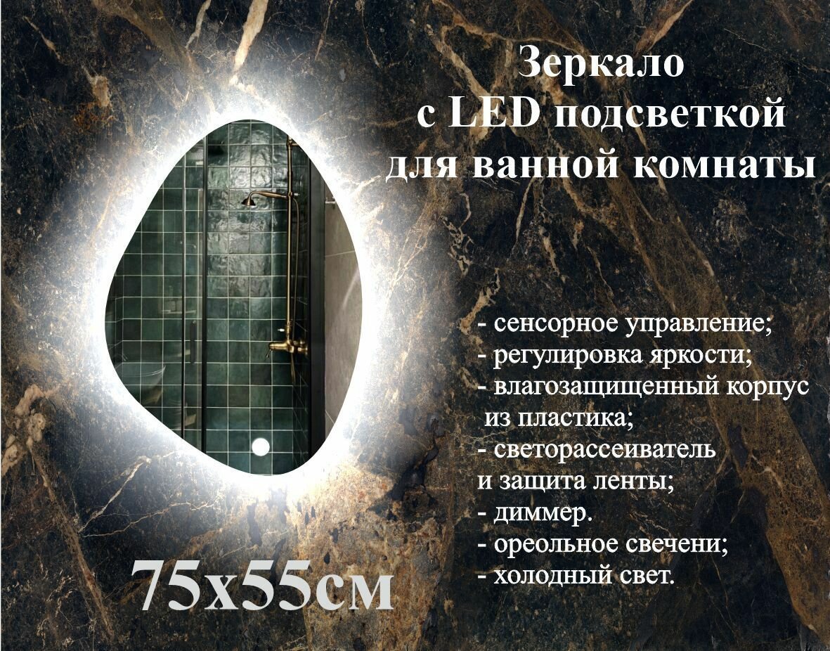 Зеркало настенное фигурное 