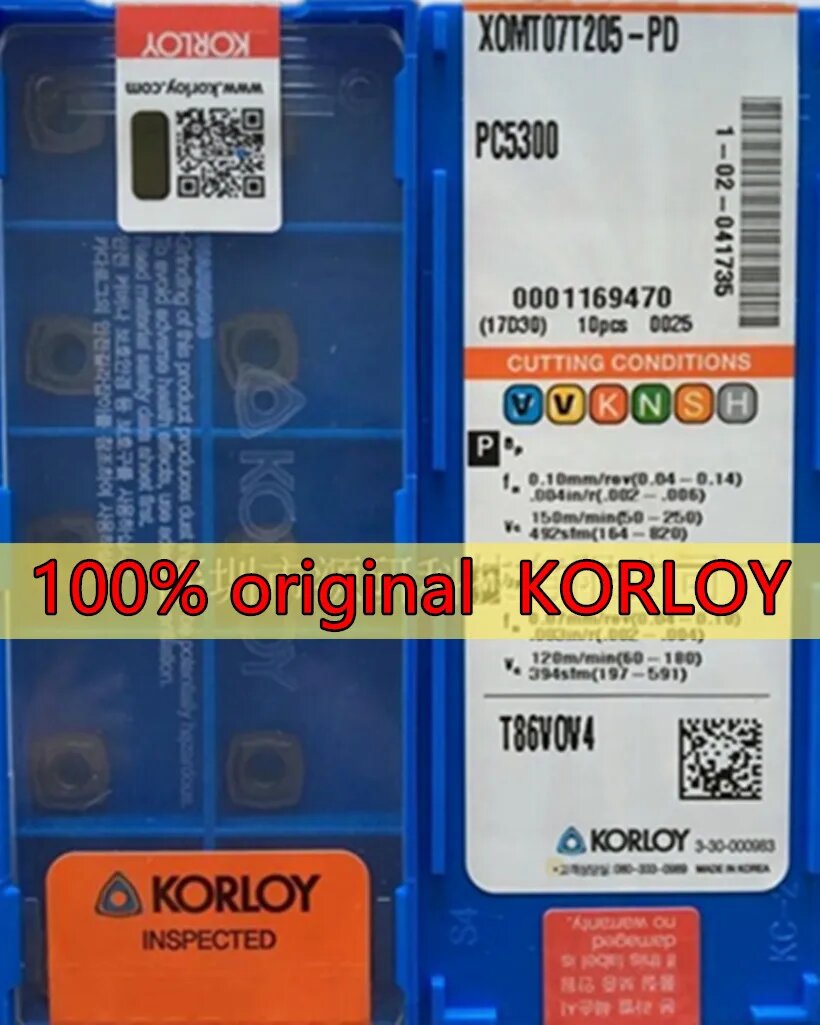Токарный станок KORLOY XOMT040204 XOMT050204 XOMT060204 XOMT07T205 XOMT130406 XOMT15M508 PD PC5300