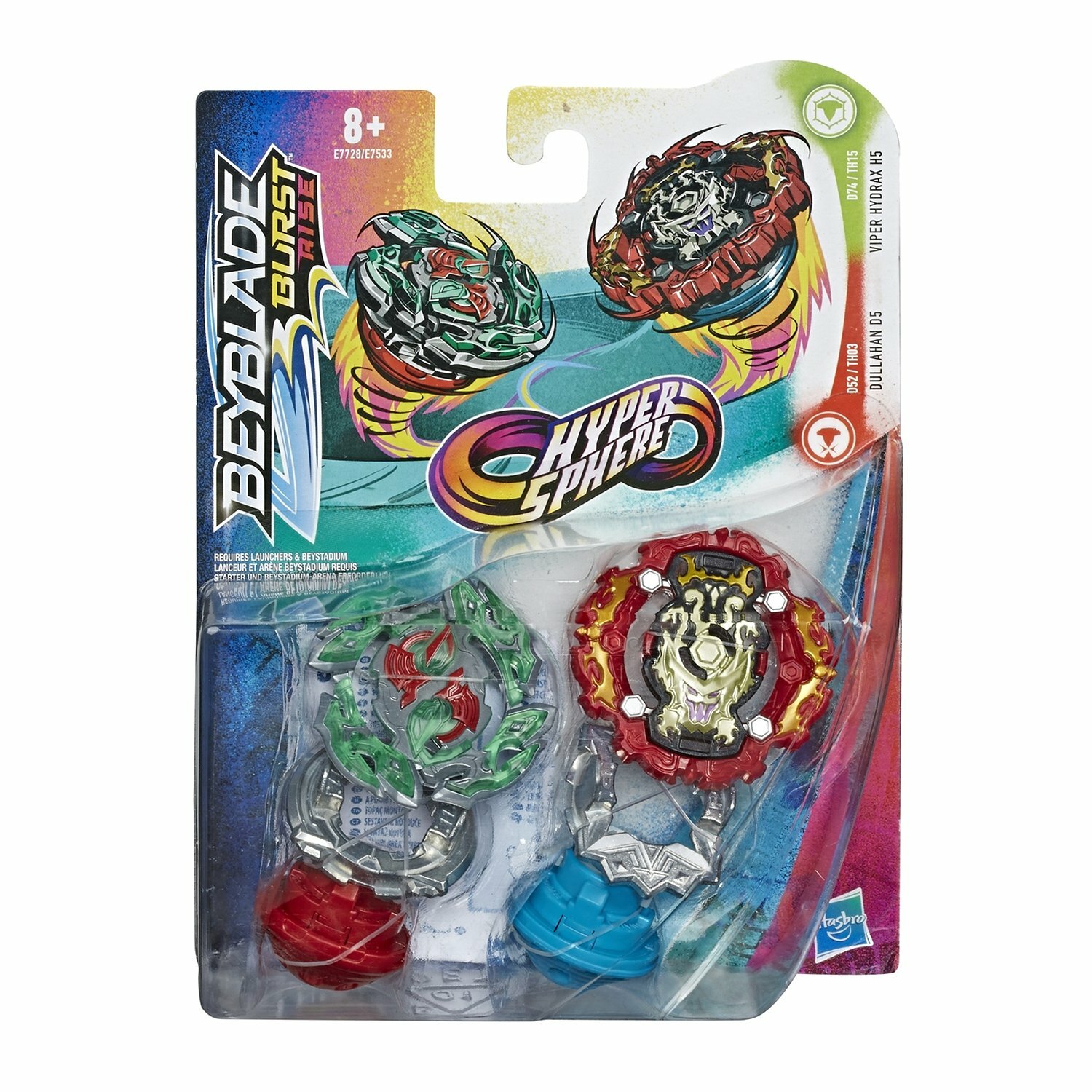 Игровой набор BeyBlade "Гиперсфера" 2 волчка Гидракс H5 и Дуллахан D5 E7728