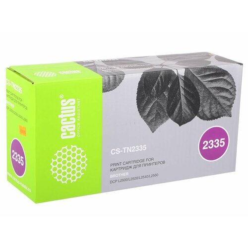 Картридж Cactus CS-TN2335 TN-2335, для BROTHER DCP L2500/L2520/L2540/L2560, ресурс до 1200 страниц черный