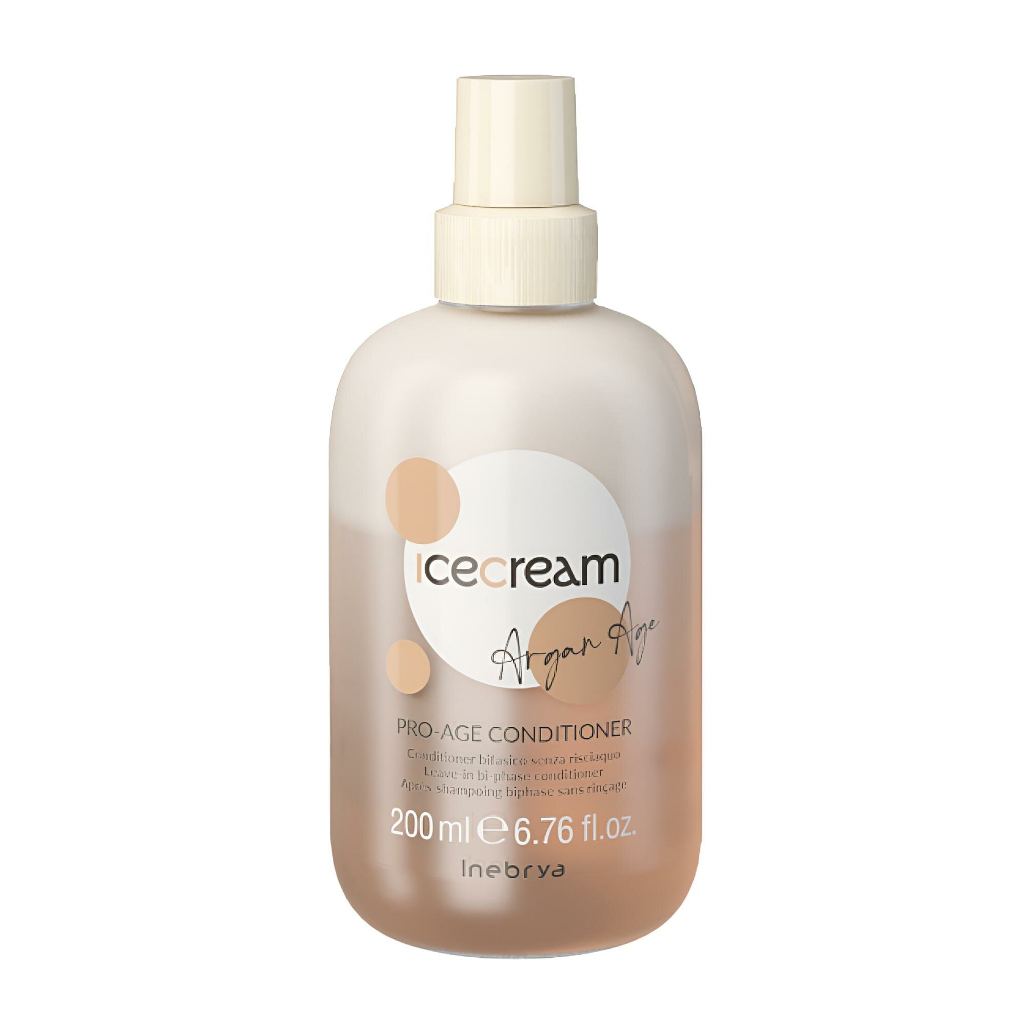 Двухфазный спрей-кондиционер для тусклых волос с маслом арганы Inebrya Argan Age Pro-Age 2 Phase, 200 мл