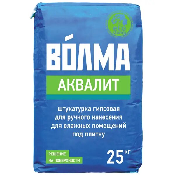 фото Штукатурка гипсовая Волма Аквалит 25 кг