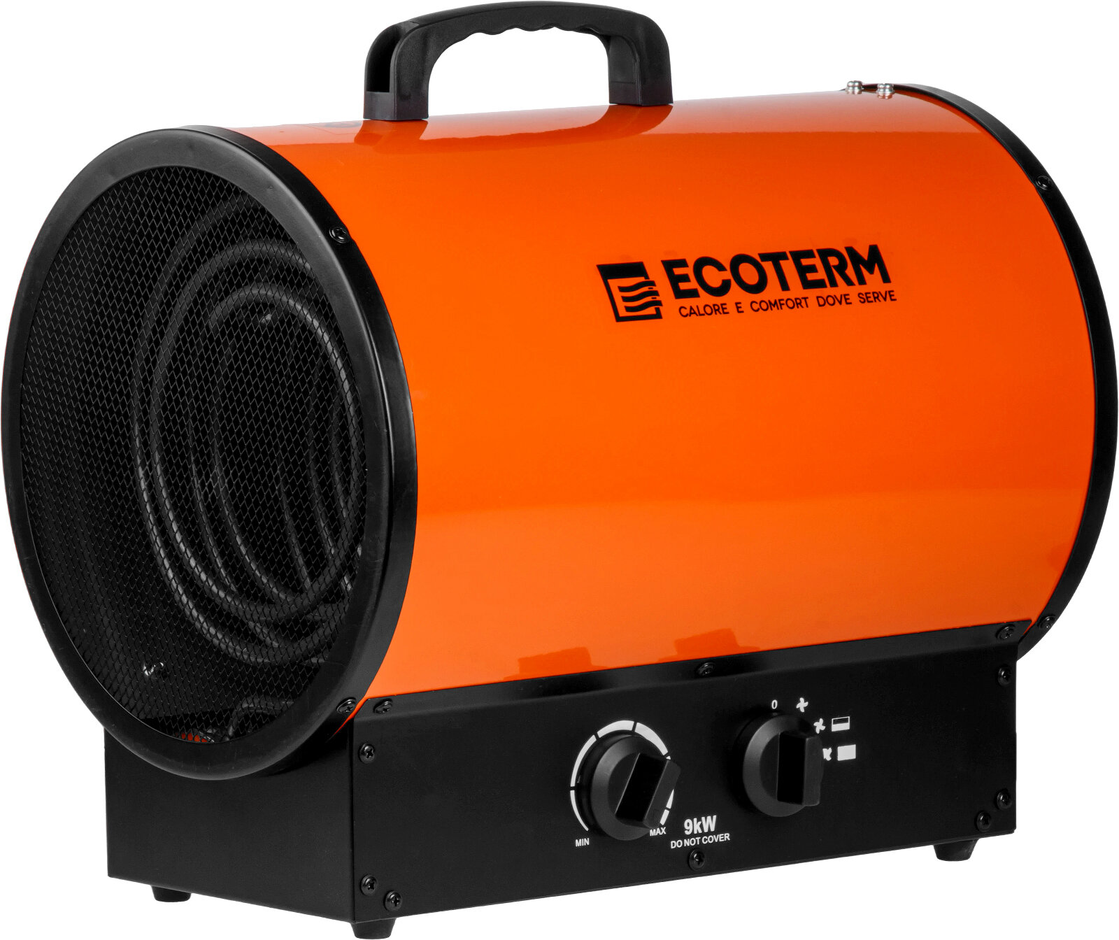 Тепловая пушка электрическая 9 кВт ECOTERM EHR-09/3G с термостатом (ET3722-6)