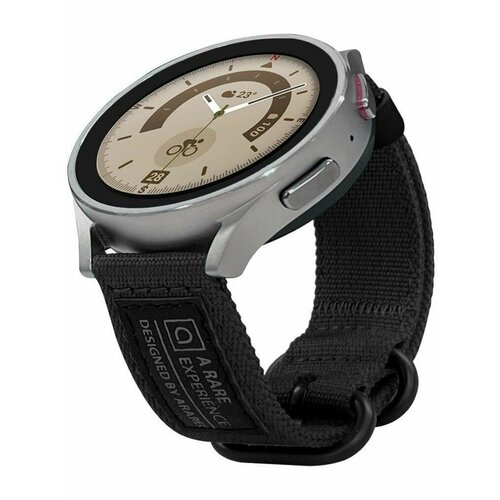Ремешок Araree Soft Woven Strap для Galaxy Watch, нейлон, черный