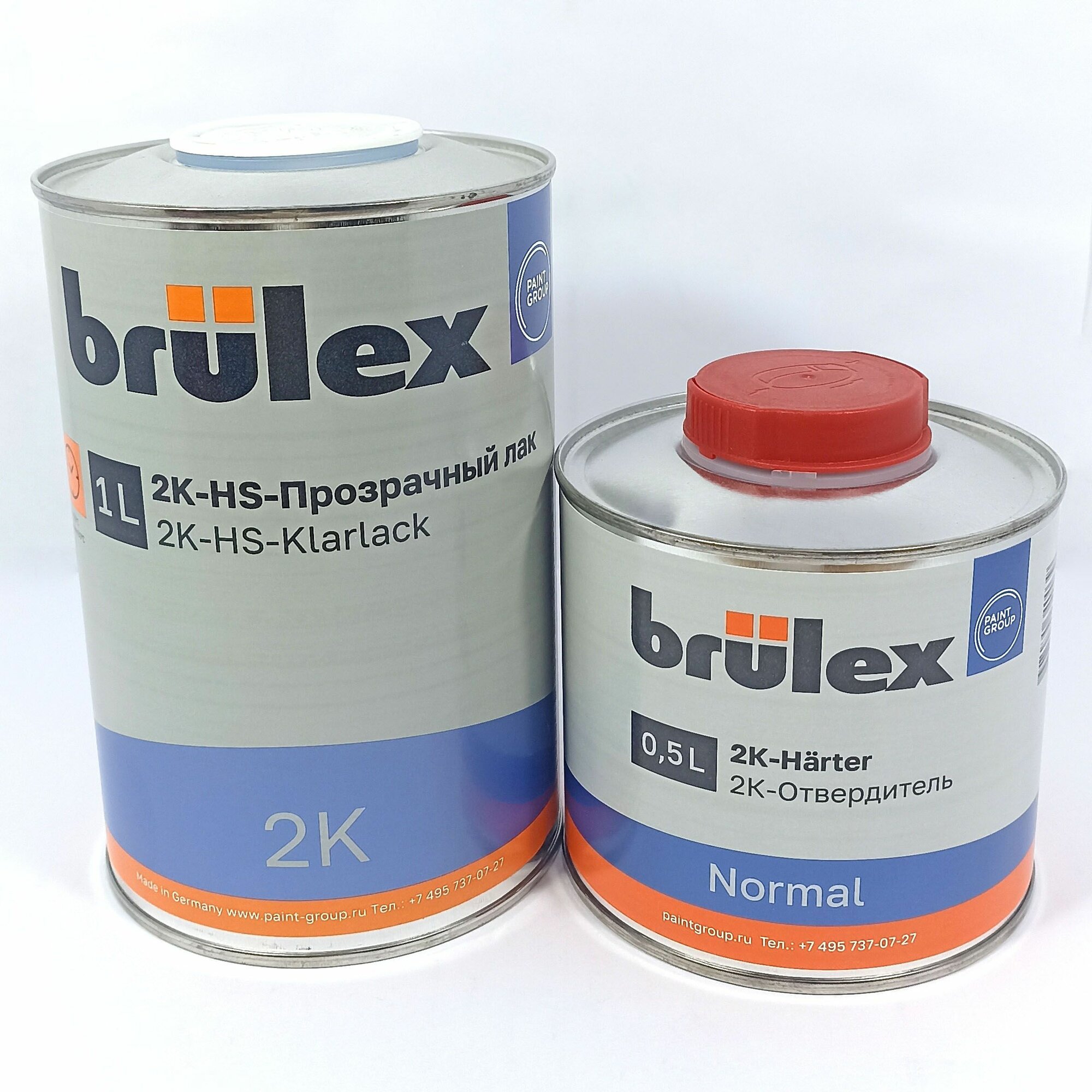 Лак Brulex HS 2K 1л + 0,5л отвердитель Normal (комплект)