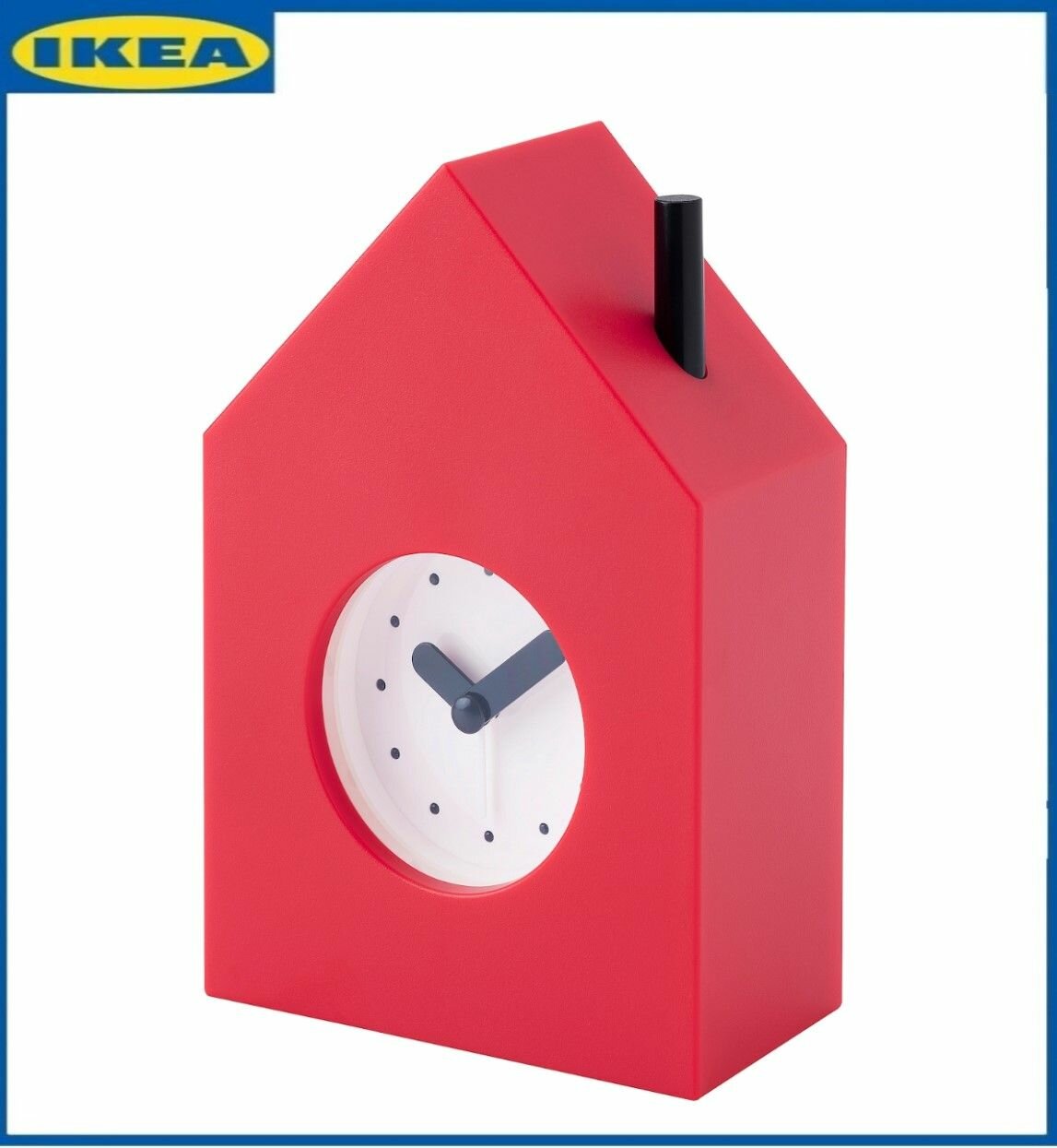 Часы настольные IKEA KLAMPNISSE. 16 х 11 см. Будьник икеа клампниссе
