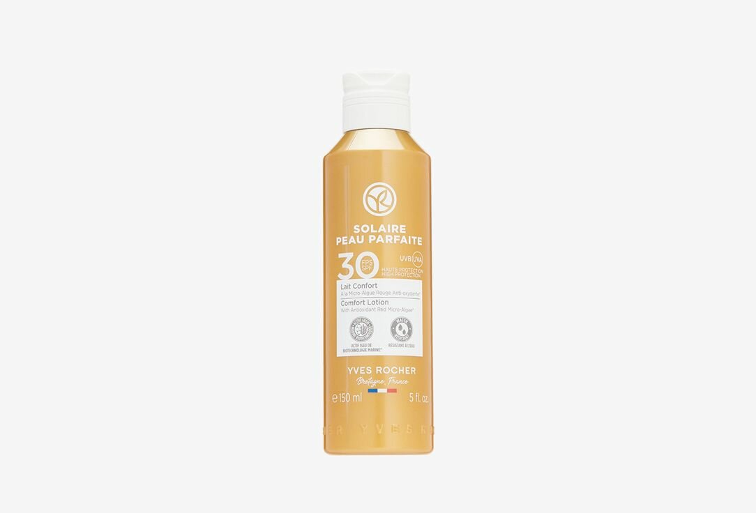 Солнцезащитное Молочко для Лица и Тела SPF 30+ YVES ROCHER Comfort Lotion 150 мл