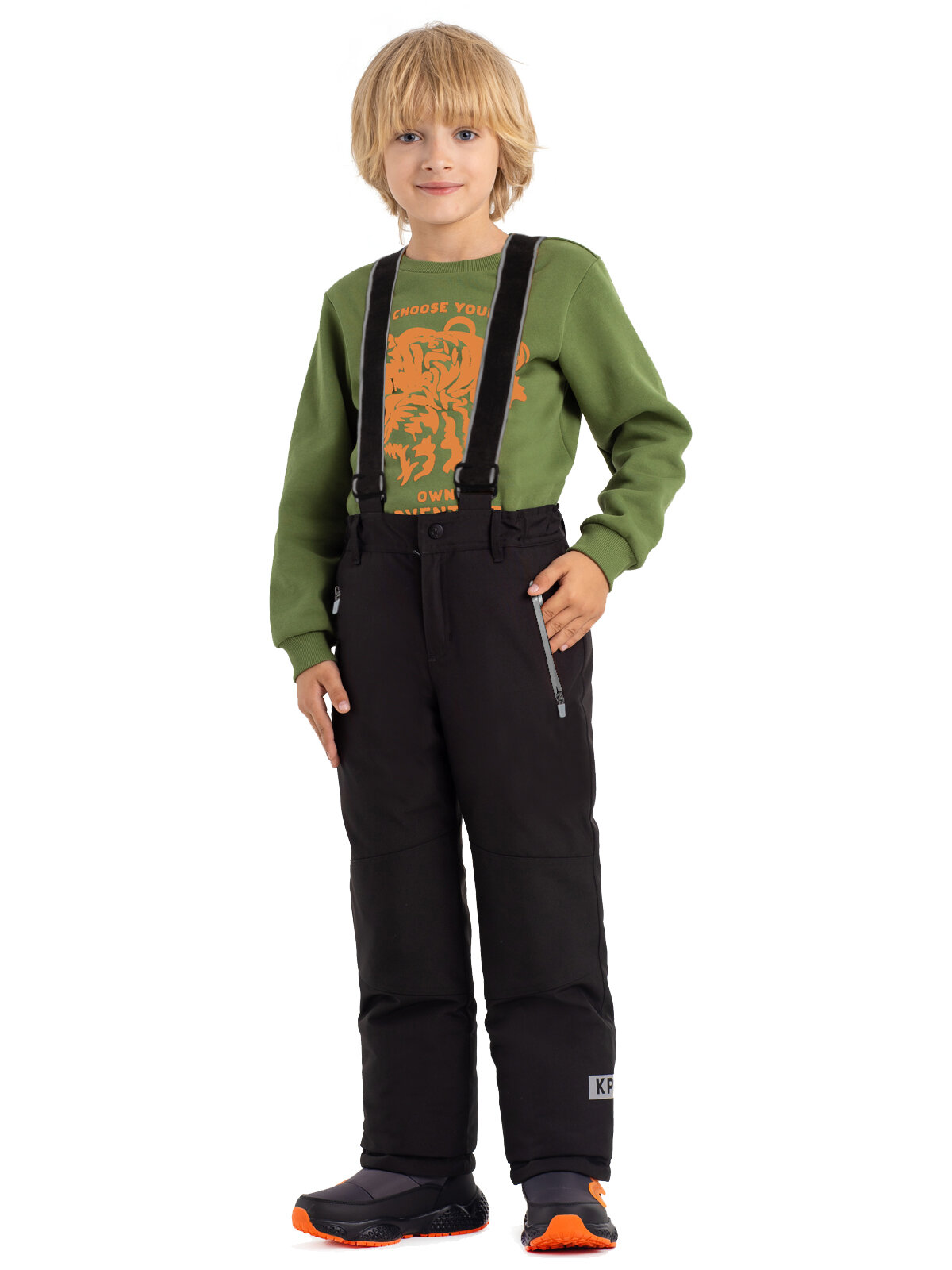 Брюки утеплённые Kapika размер 116  черный