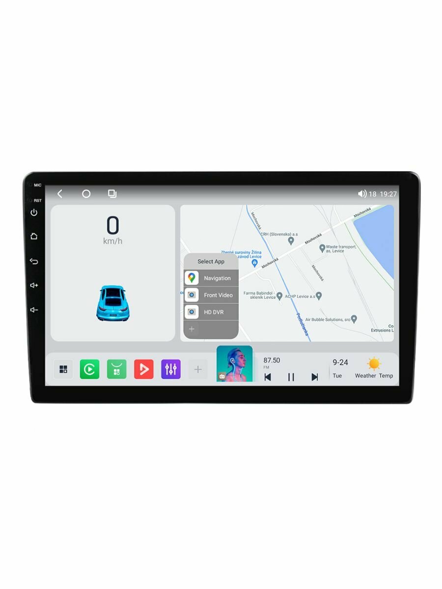 Автомагнитола 10.2 дюймов X20-PRO 4/64ГБ, Android 12, CPU 8 ядра 1.6ГГц, QLED экран, RDS, DSP, CarPlay, Bluetooth, GPS, Wi-Fi + 4G, Вентилятор охлаждения — фото 1