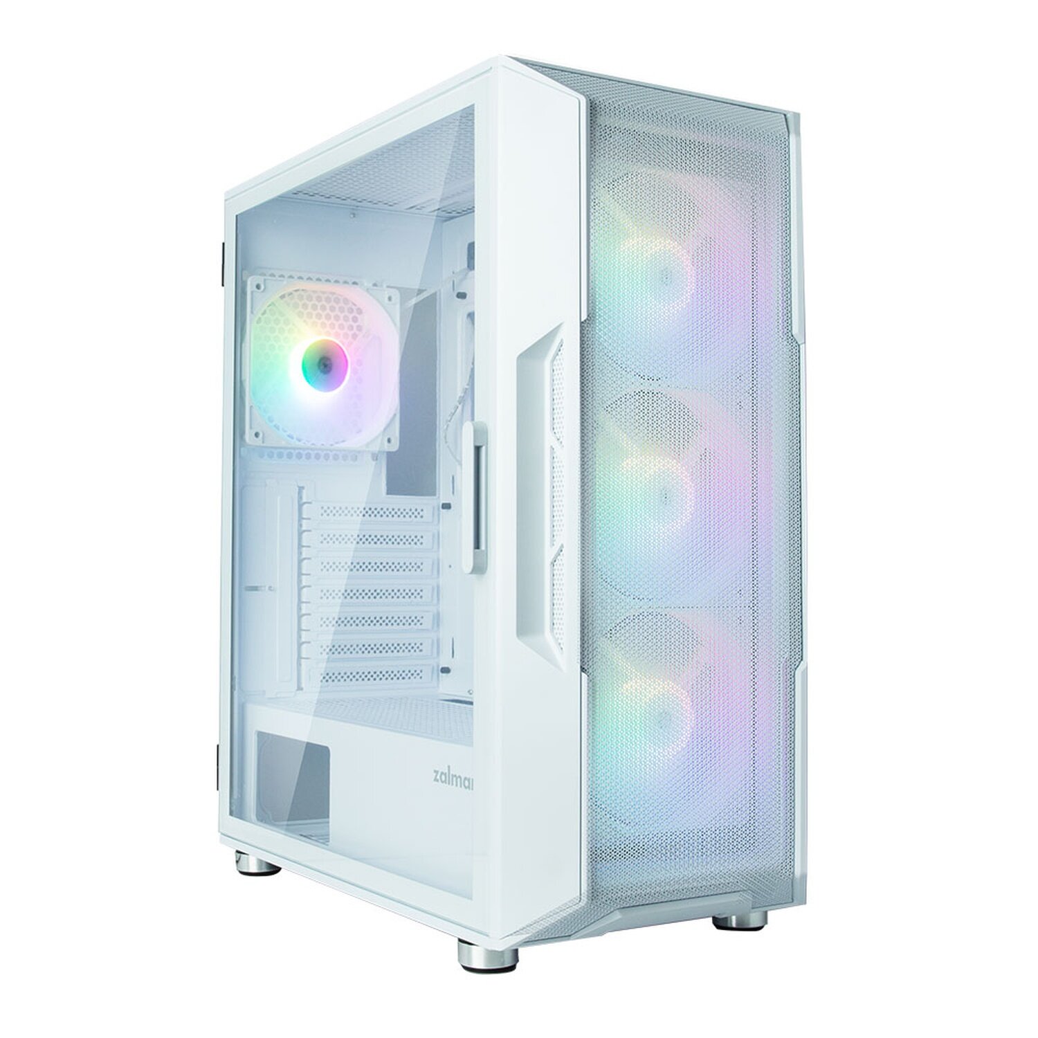 Корпус Midi-Tower Zalman i3 NEO White, RGB-подсветка, ATX, белый — фото 1