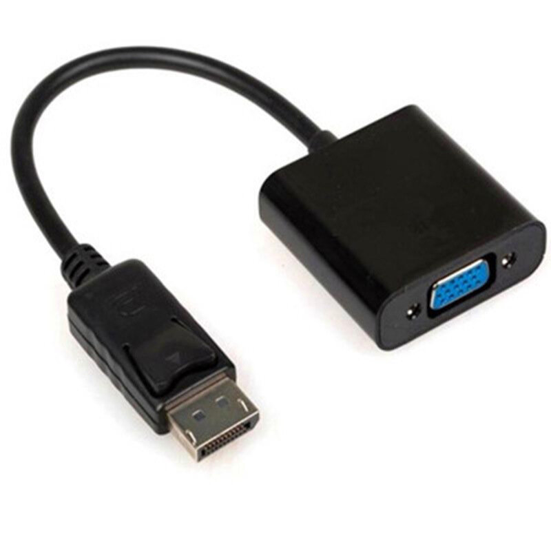 Адаптер-переходник MyPads DisplayPort (m) - VGA D-Sub (f) для передачи аудио-видео сигнала черный