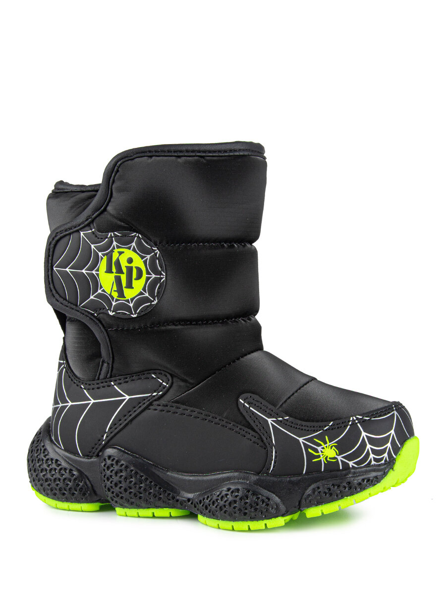 Дутики Kapika размер 30 черный/салатовый