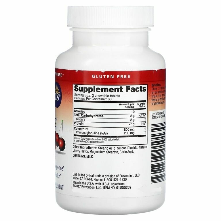 Картинки Молозиво, Colostrum Plus, Symbiotics, со вкусом вишни, 120 жевательных таблеток