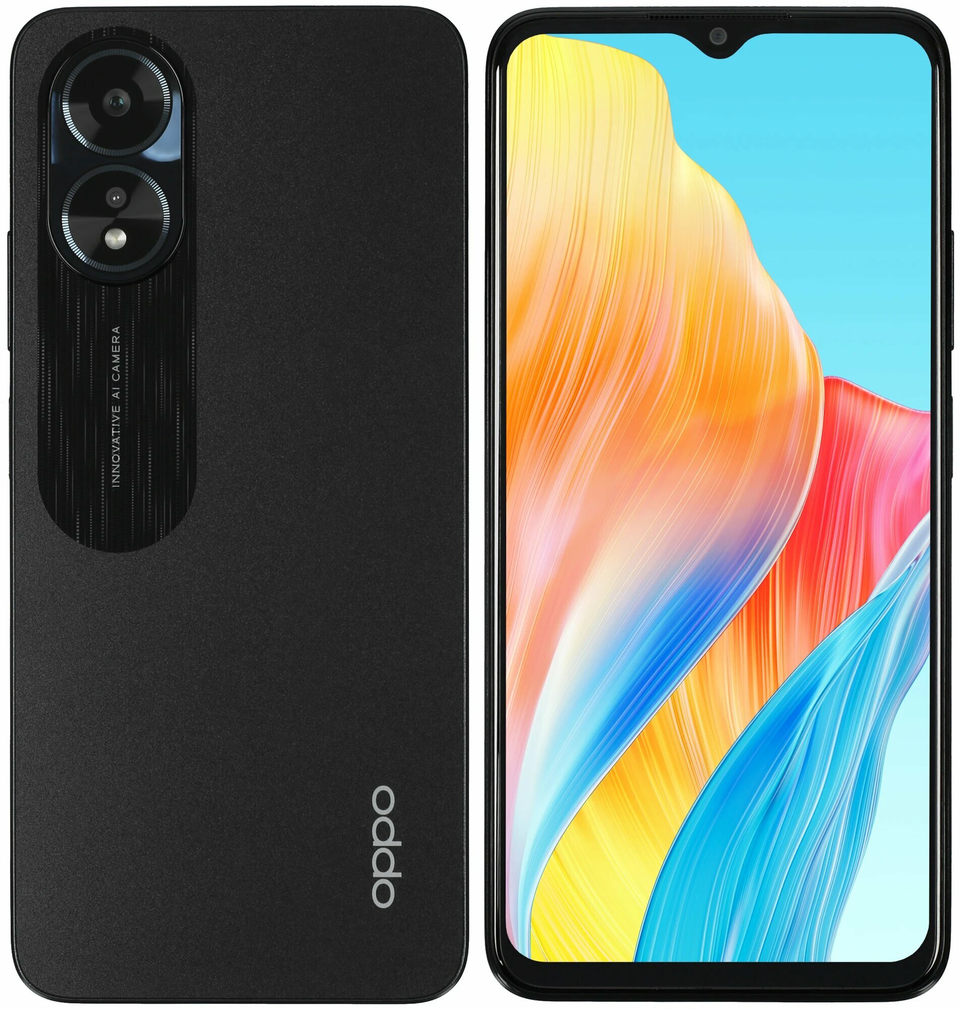 Смартфон OPPO A38 50 MP, NFC, аккумулятор 5000 мАч, экран 6.56 дюйма, 256 ГБ, 8 ГБ