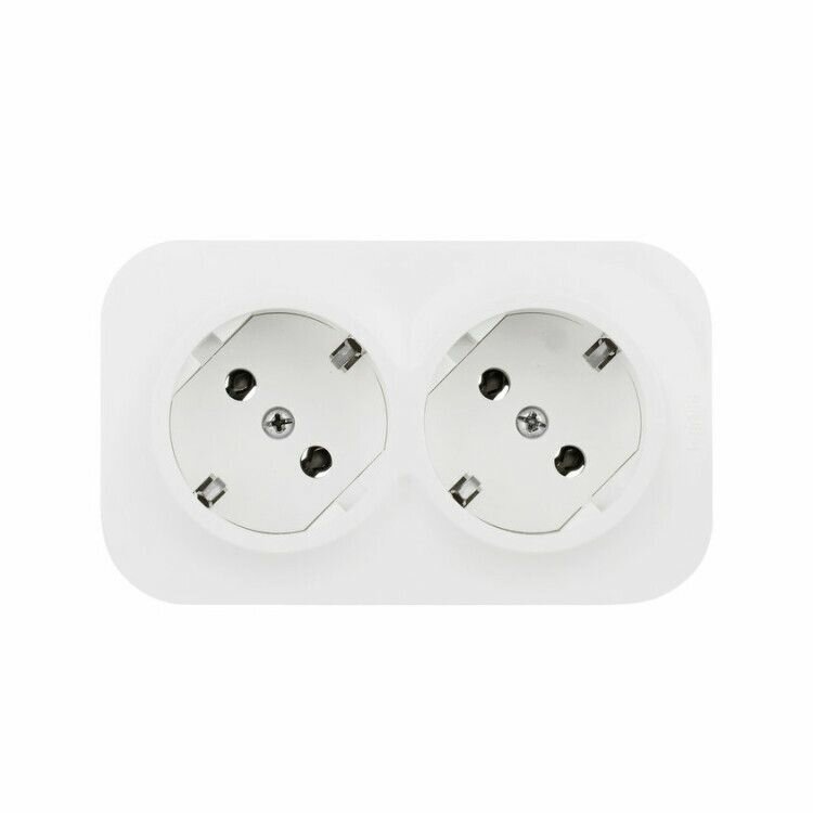 Розетка панельная угловая 2P+E 32А IP44 ДКС
