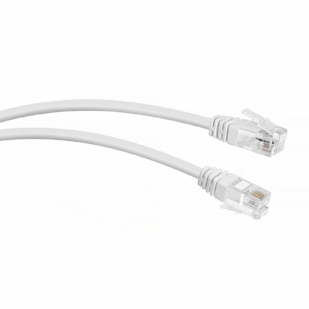 Cabeus Патч - корды сетевые телефонные PC - TEL - RJ12 - 10m Патч - корд телефонный 2х6р4с белый PVC 10 м