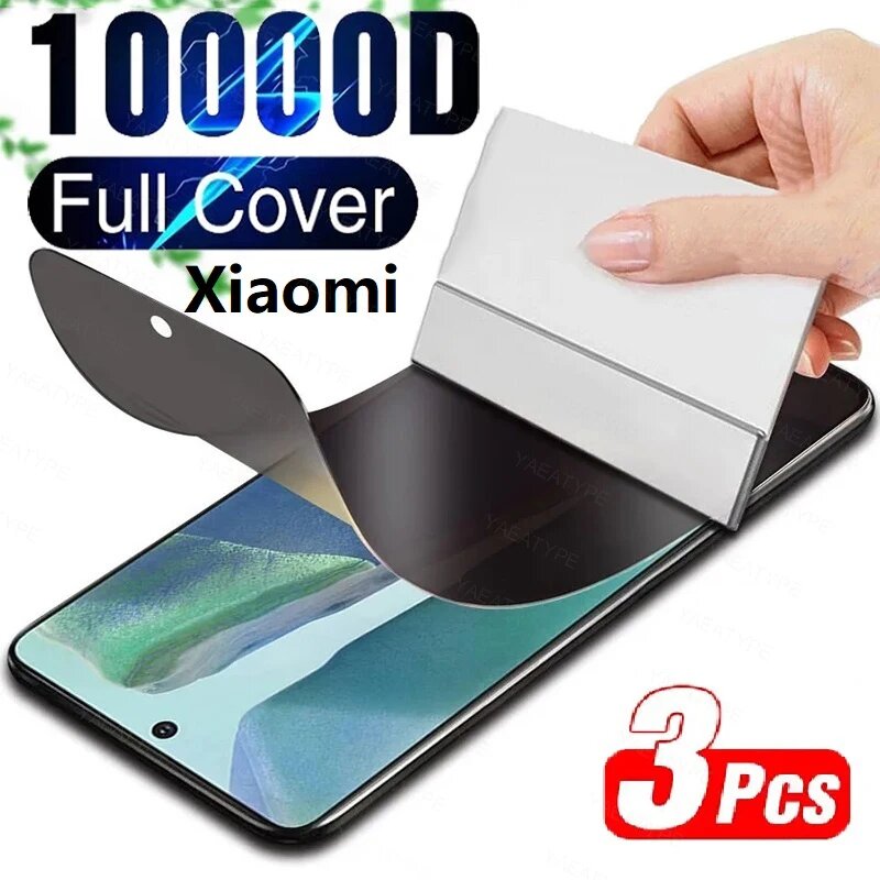 3 шт. защитных гидрогелевых пленок для Xiaomi Poco F8 X7 F6 Pro 5G X5 F5 Pro F7 Ultra Poco-F8-Ultra