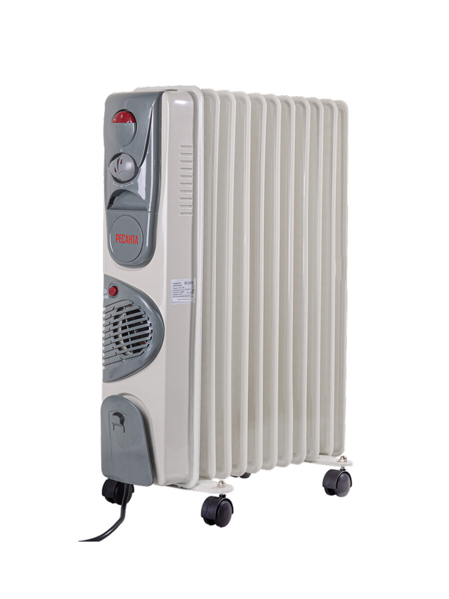 Масляный радиатор ОМ 12НВ Ресанта 67/3/12