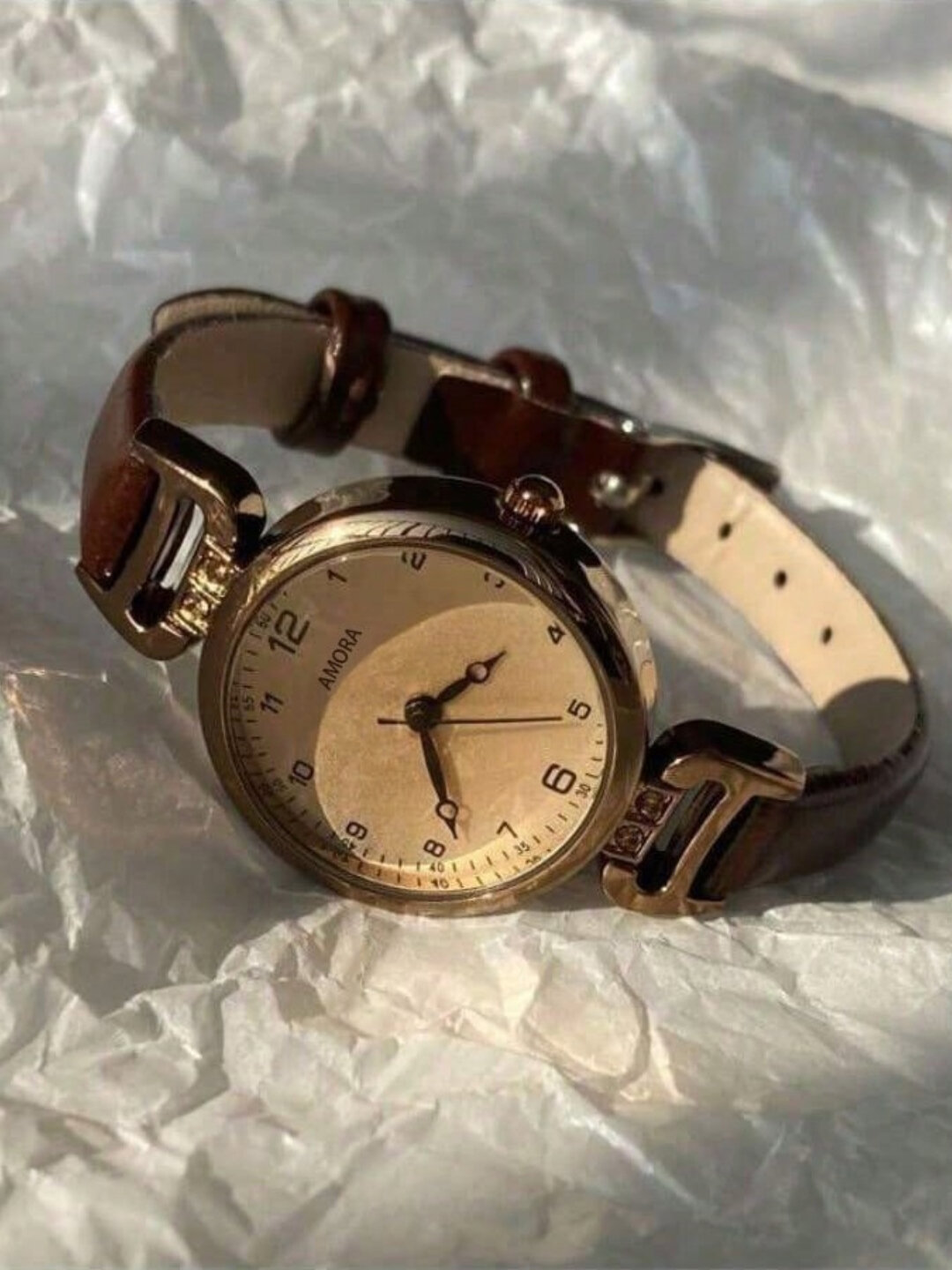 Наручные часы Классика, коричневый — фото 1