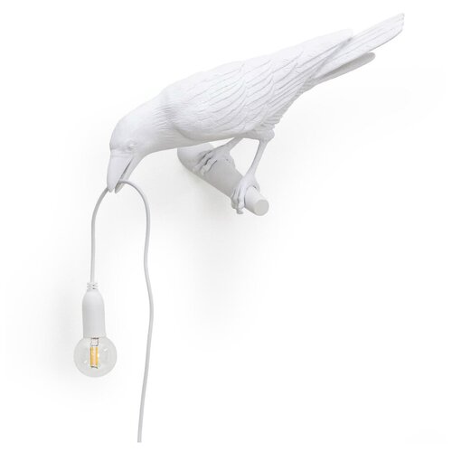 Настенный светильник Seletti Bird Looking White, E14, 2 Вт
