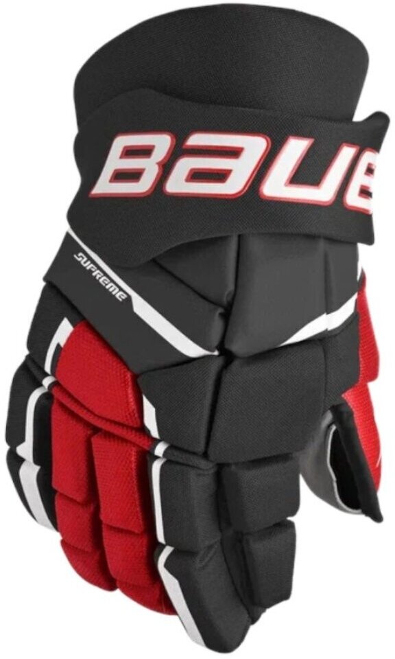 Перчатки хоккейные BAUER Supreme M3 S23 SR 1061898 (14 / черный-красный)