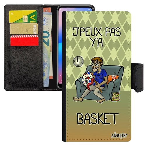 фото Чехол книжка на мобильный p20 lite, "не могу - смотрю баскетбол!" нба болельщик utaupia