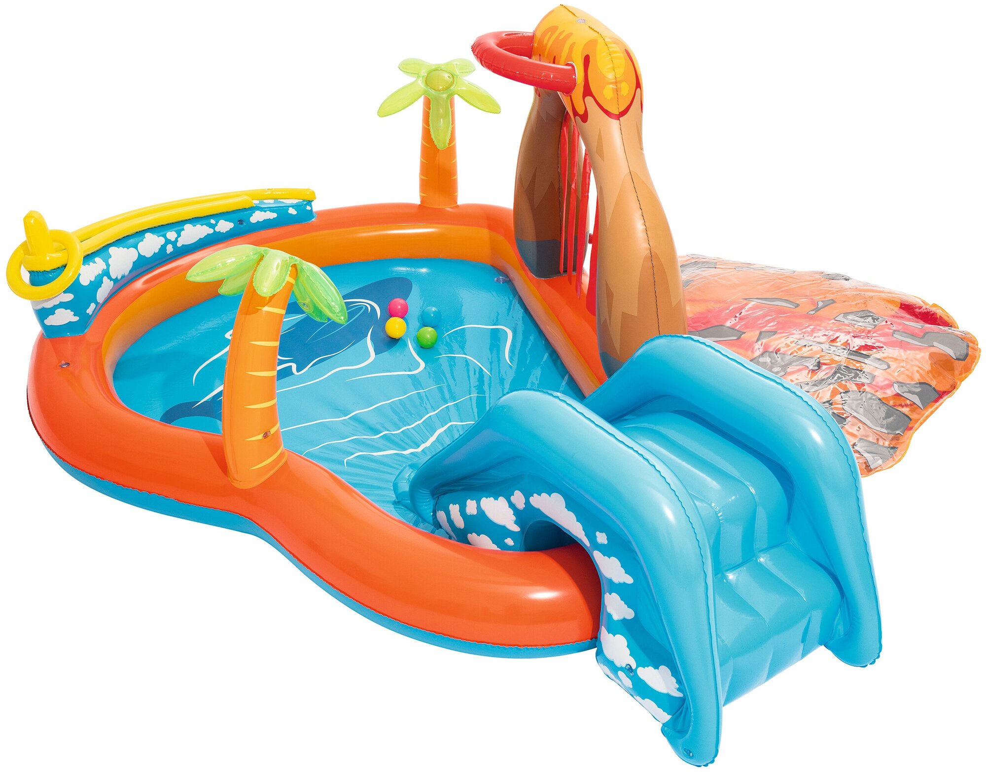 Игровой бассейн Вулкан 265*265*104 см Bestway 53069 - фото №2