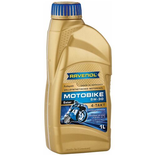 фото Моторное масло ravenol motobike 4-t ester 5w-30 (4л) new