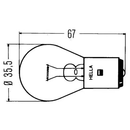 фото Лампа накаливания hella 8ga 002 083-251