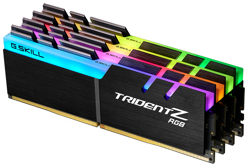 Оперативная память G.SKILL Trident Z RGB 64 Gb (16 Gb x 4) DDR4 3600 МГц CL18 DIMM (F4-3600C18Q-64GTZR)