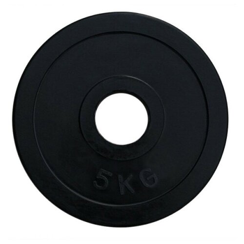 фото Диск олимпийский fitnessport обрезиненный черный 5кг. rcp11-5