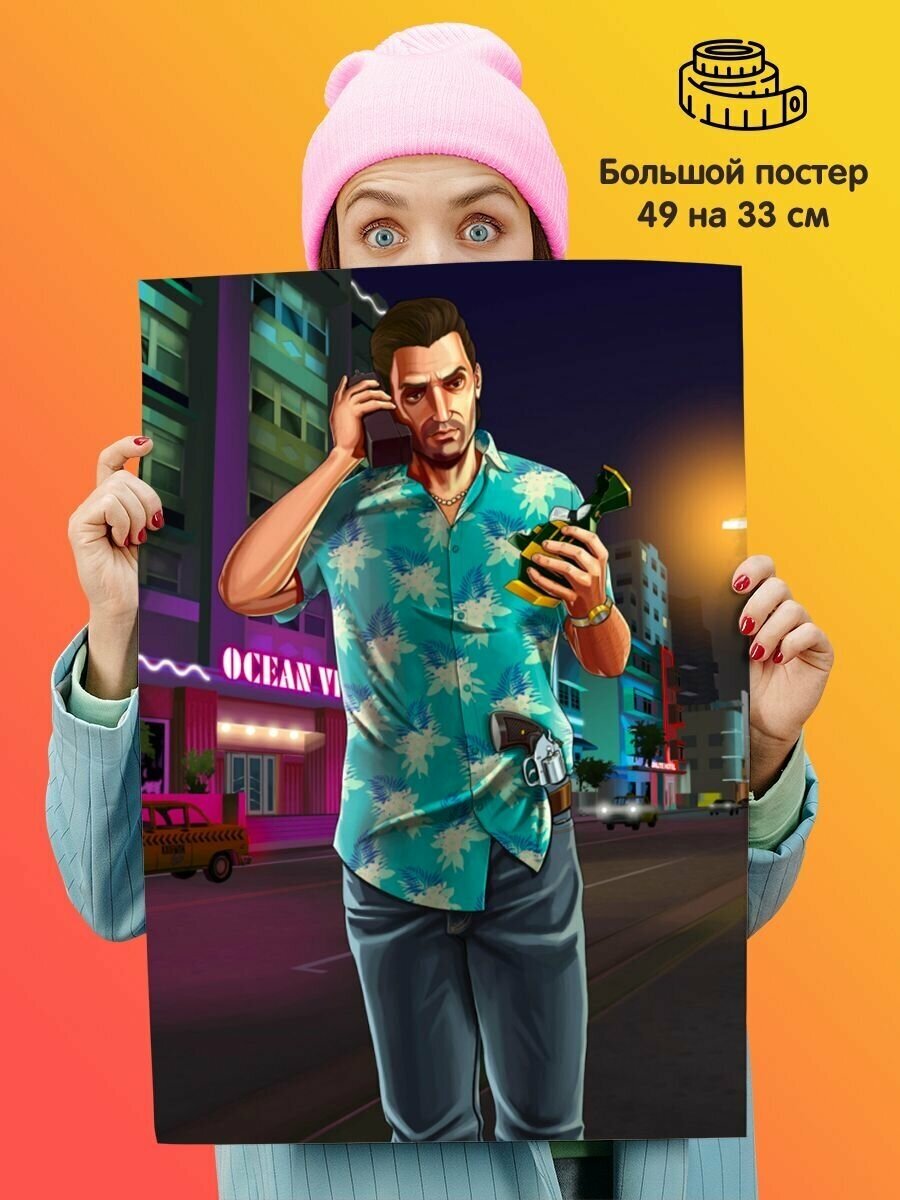 Постер плакат Grand Theft Auto Vice City